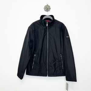 Michael Kors Black Water Resistant Quilt Lined Jacket Coat Men’s Size Small NWT